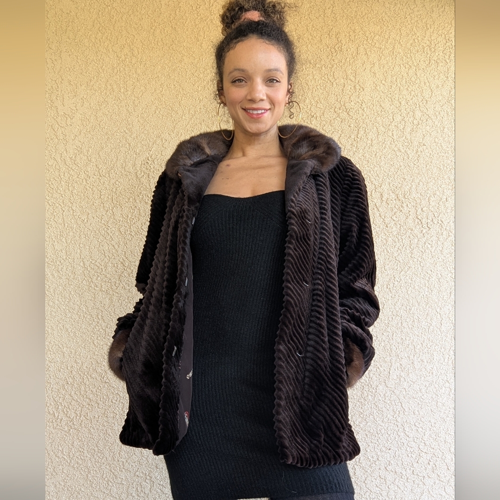 Vintage Italian Sheared Mink Jacket | Smet Lung Club Mink